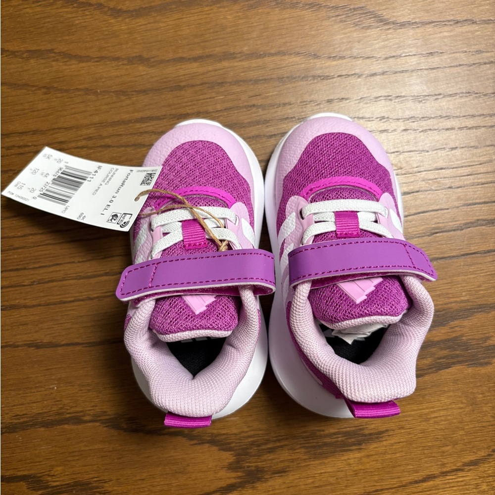 NEW Adidas Pink Baby FortaRun Shoes Sz 5K
